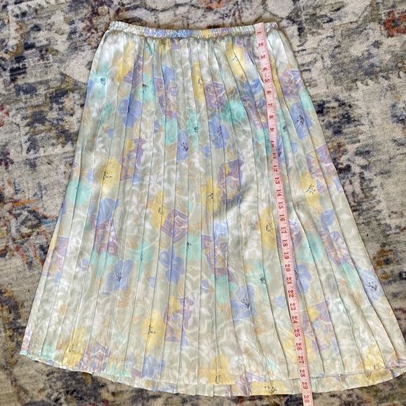 Vintage Floral Print Skirt Sz M - Picture 13 of 13